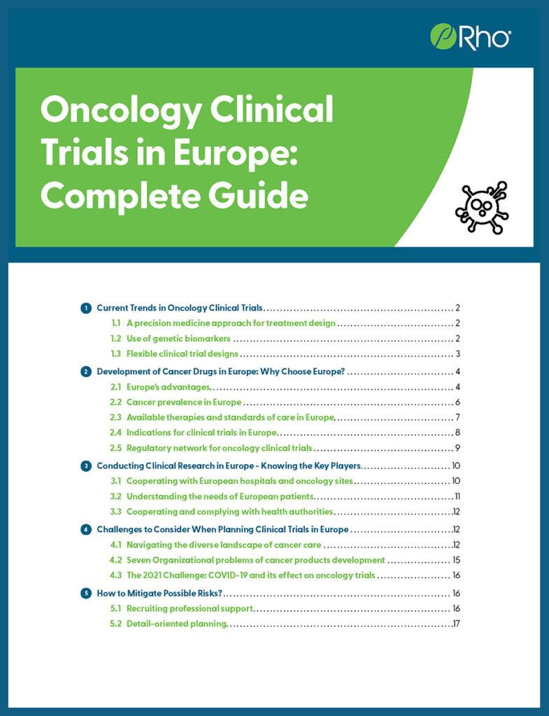Oncology Clinical Trials in Europe Complete Guide Rho